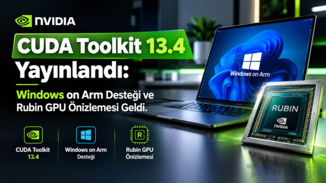 CUDA Toolkit 13.4 Yayınlandı: Windows on Arm Desteği ve Rubin GPU Önizlemesi Geldi